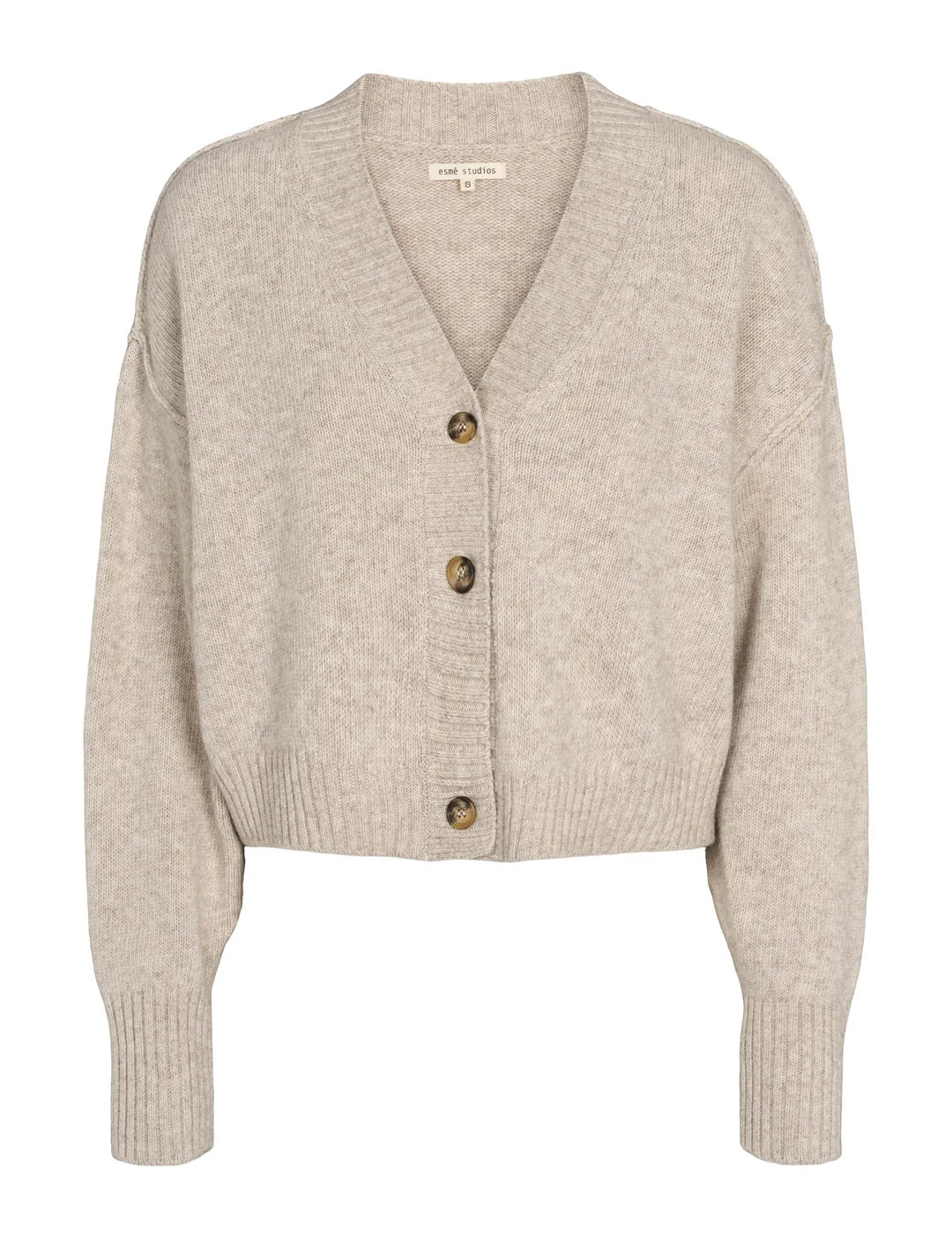 Esmé Studios - Elida Knit Cardigan, Sand Melange
