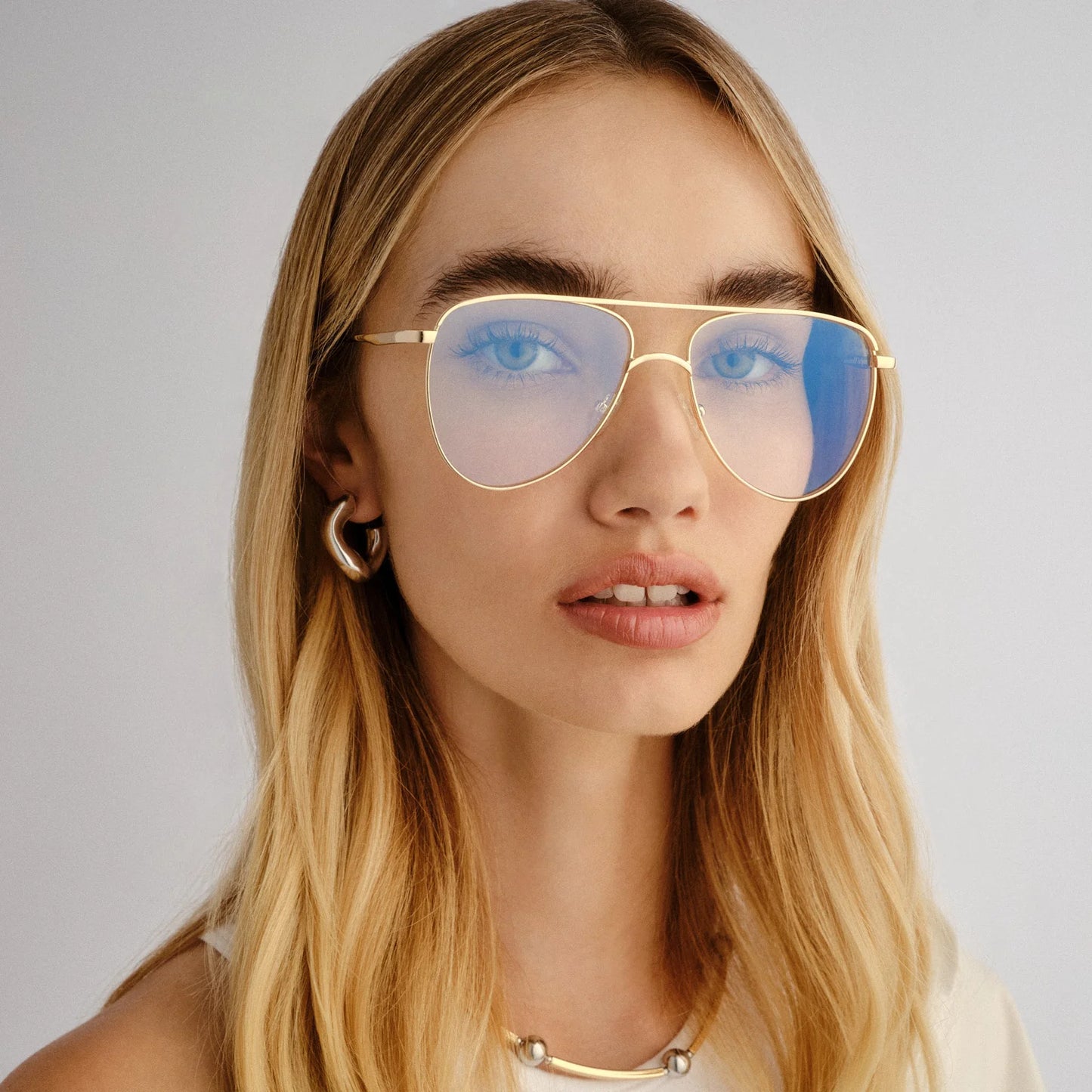 Le Specs - The Duke, Blue Light - Gold