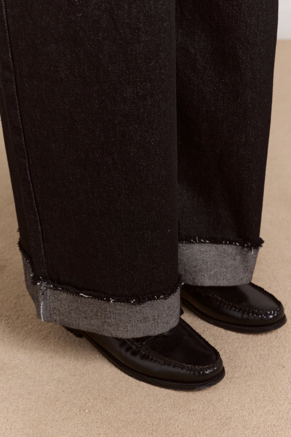 Damson Madder - Loose Fit Pascal Jeans, Black Wash