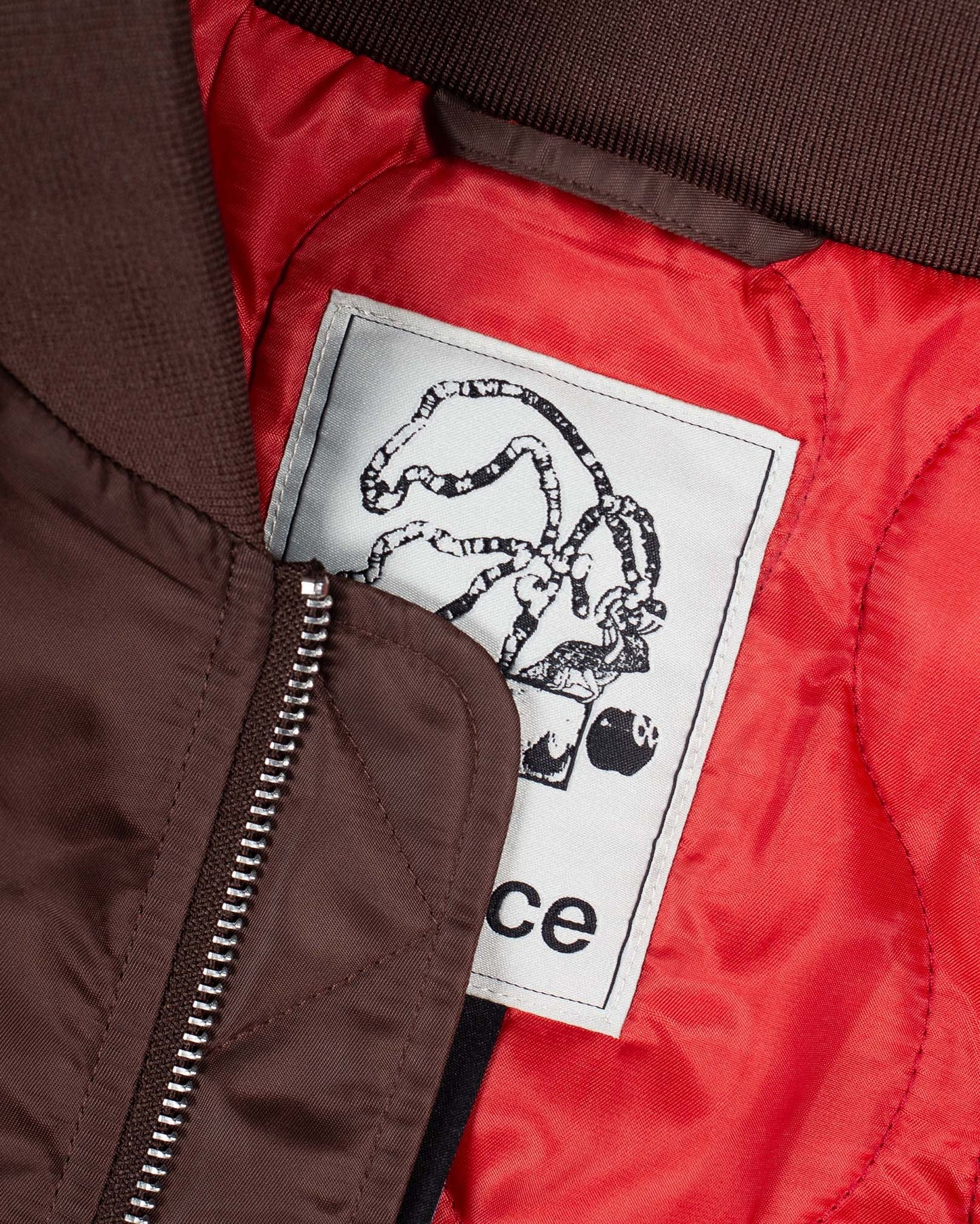 CANDICE - Digital Age Bomber Jacket, Brown