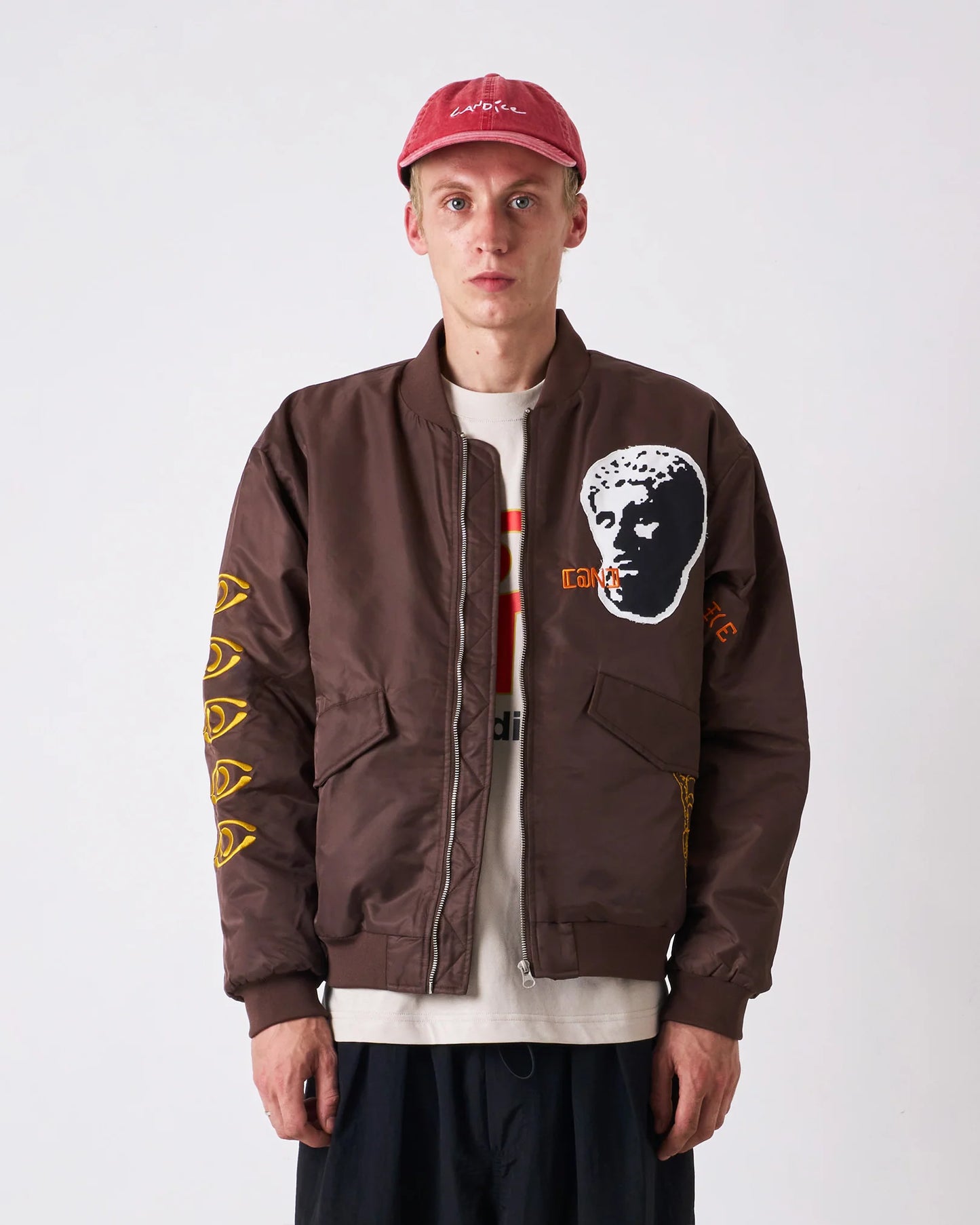 CANDICE - Digital Age Bomber Jacket, Brown