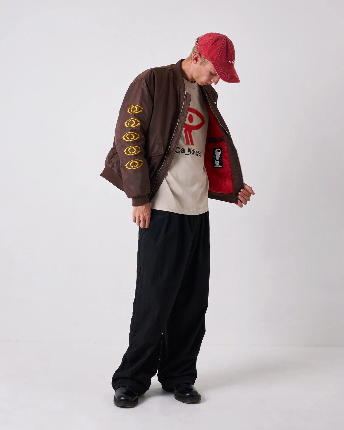 CANDICE - Digital Age Bomber Jacket, Brown