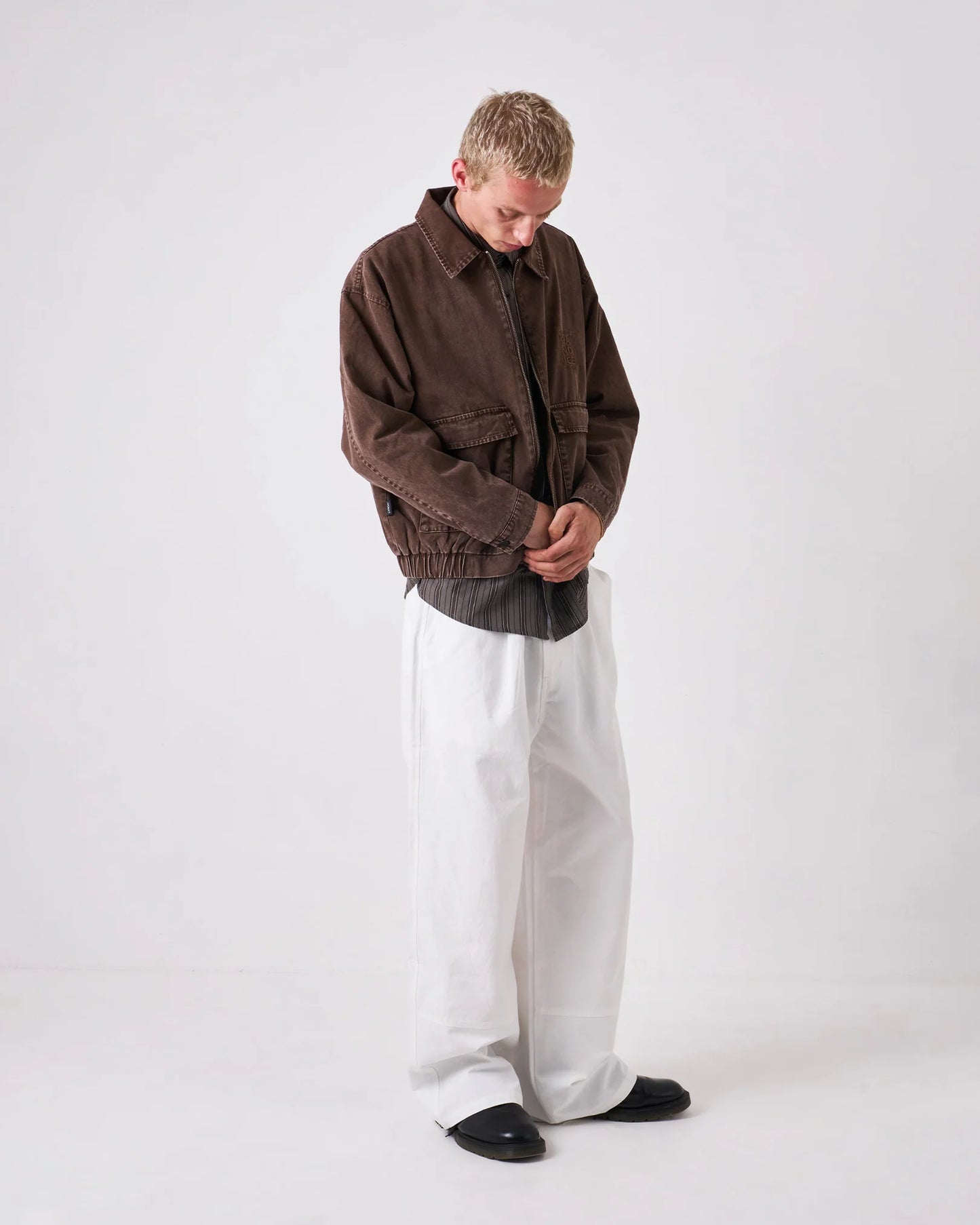 CANDICE - Earth Washed Jacket, Brown