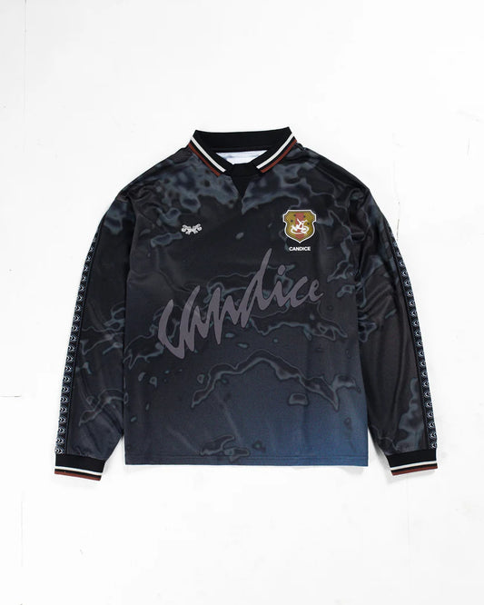 CANDICE - Frog Dreaming Long Sleeve Jersey, Black/Blue