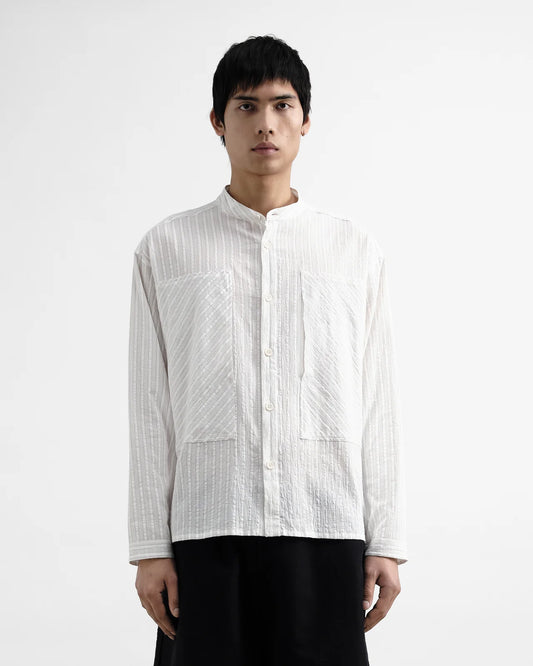 YMC - Hawkeye Shirt, Natural Stripe