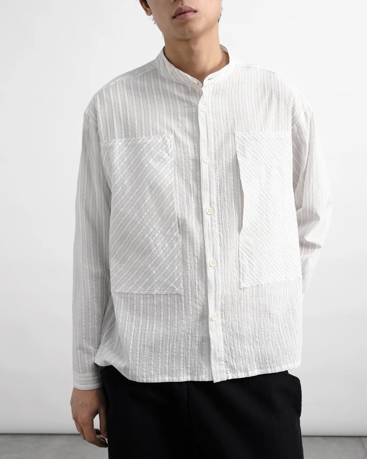 YMC - Hawkeye Shirt, Natural Stripe