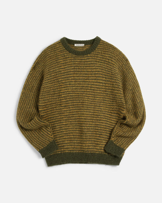 YMC - Black Palm Knit, Yellow/Green