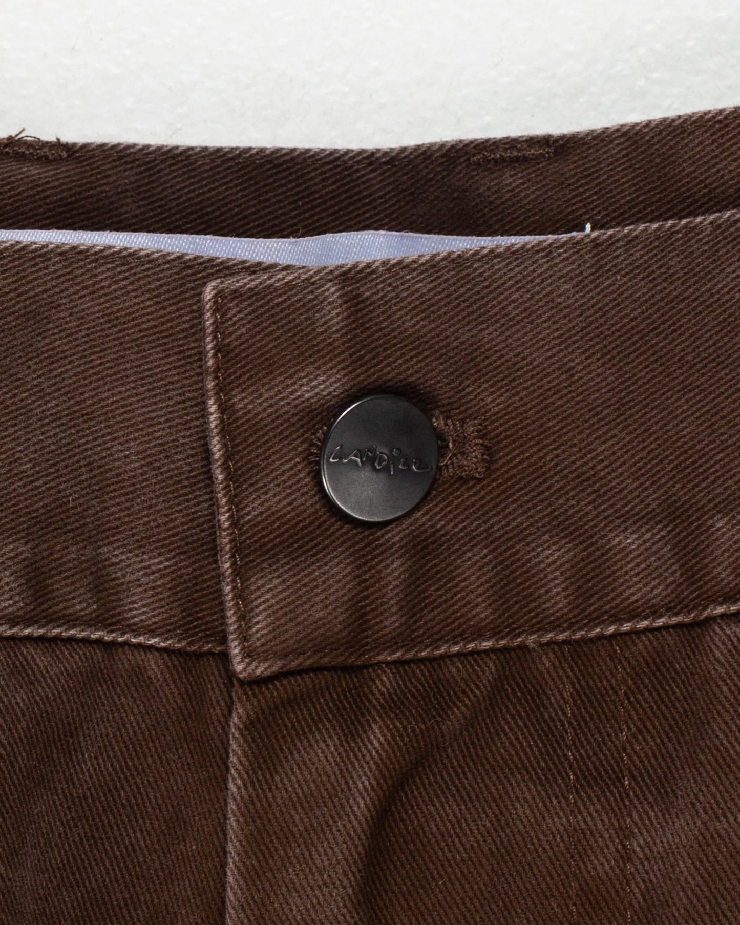 CANDICE - Washed Pleated Pants, Brown
