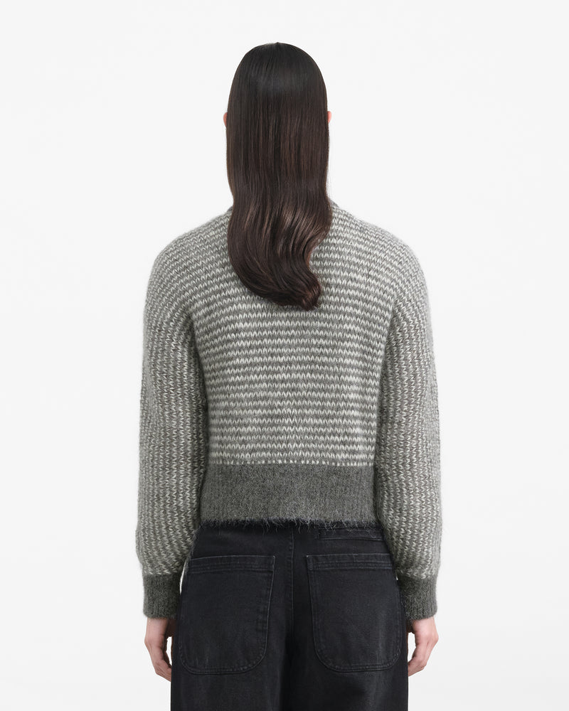 YMC - Disorder Cardigan, Grey/White