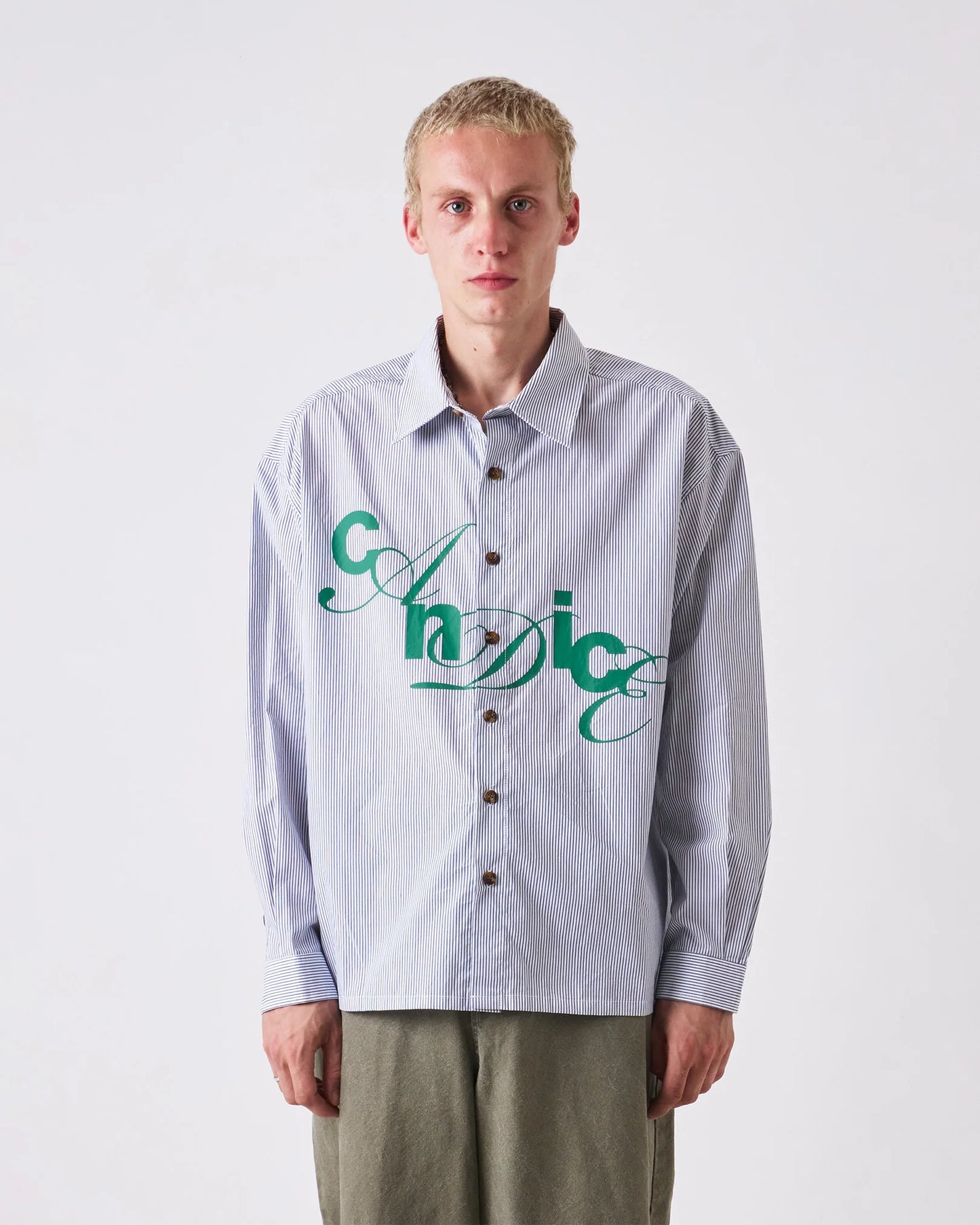 CANDICE - House Stripe Shirt, White/Black