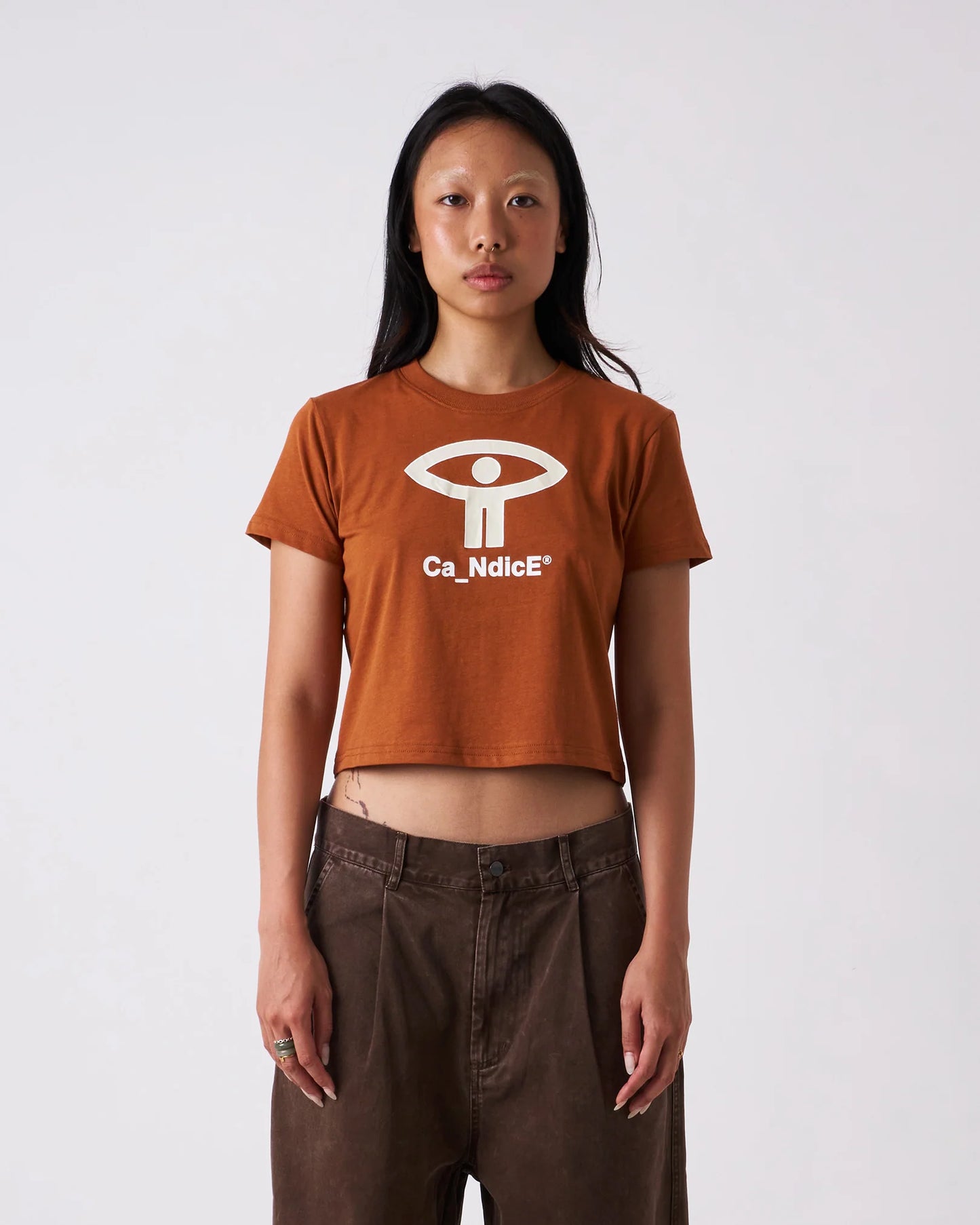 CANDICE - Circuit Baby Tee, Light Brown