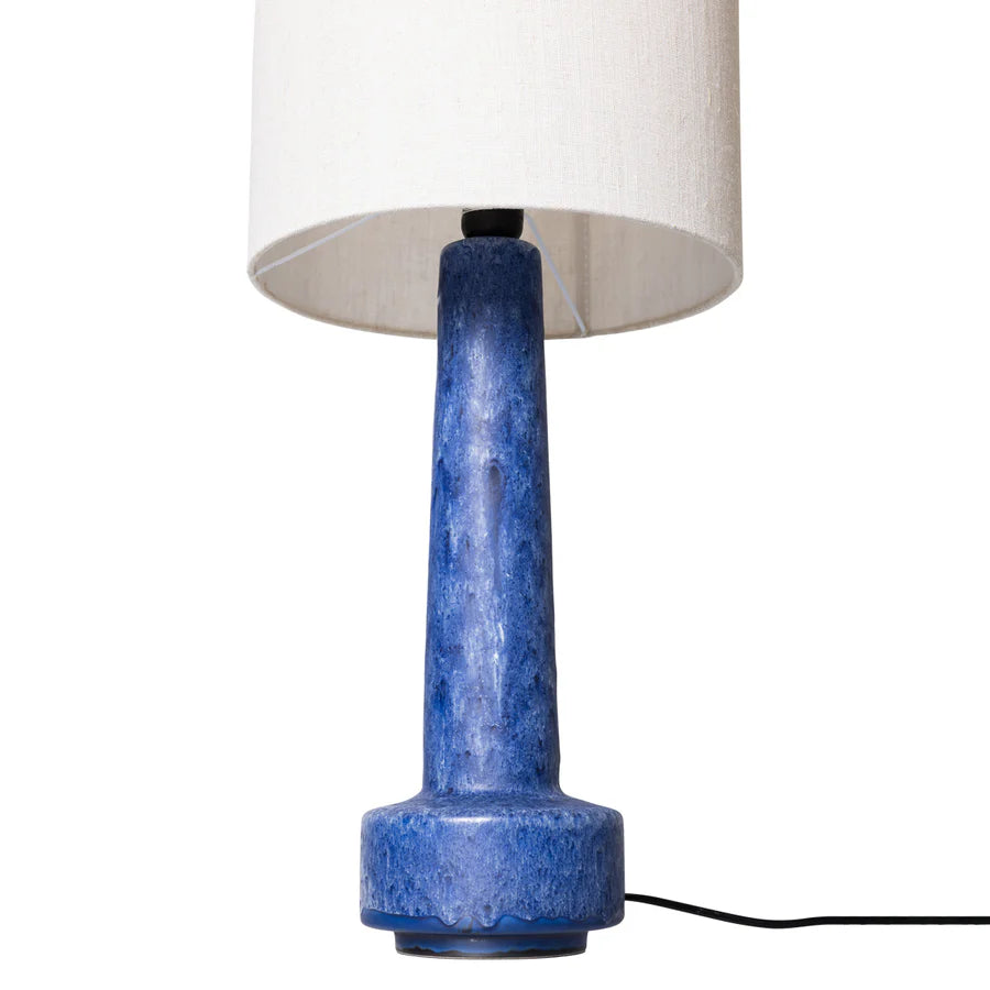 HKLIVING - Retro Stoneware Lamp Base, Blue