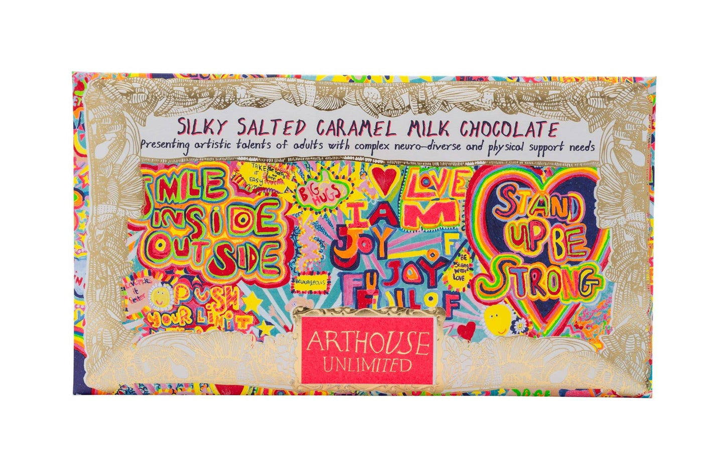 Arthouse Unlimited - Full of Joy, Silky Milk Salted Caramel Chocolate Bar