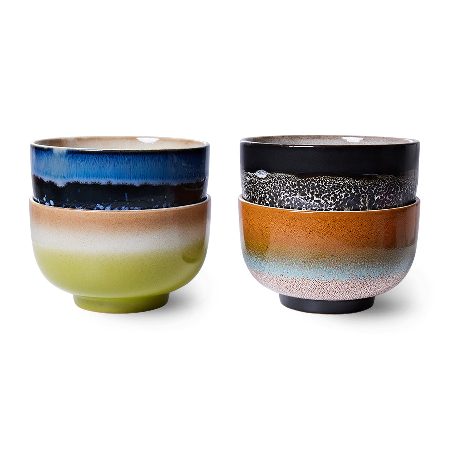 HKLIVING - 70s Ceramics: Noodle bowls - Groovy