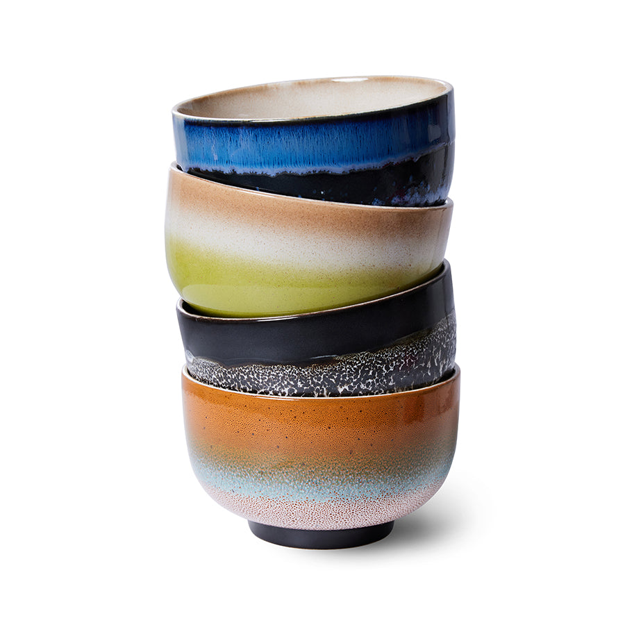 HKLIVING - 70s Ceramics: Noodle bowls - Groovy