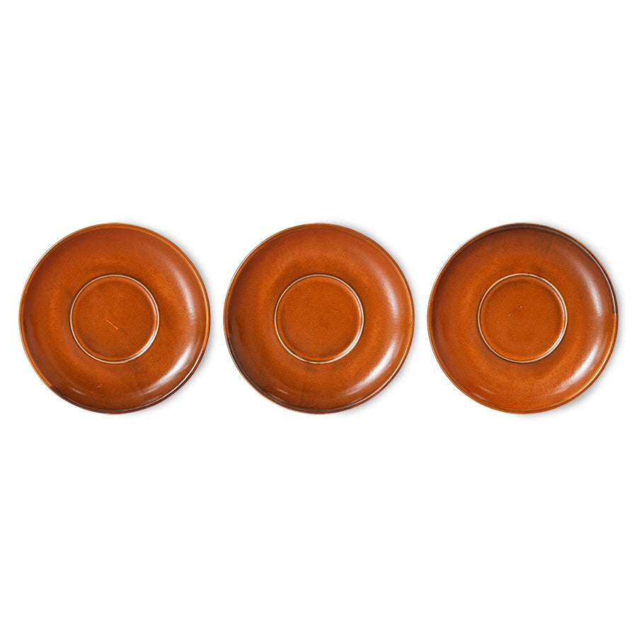 HKLIVING - Chef Ceramics: Cup and Saucer, Burned Orange