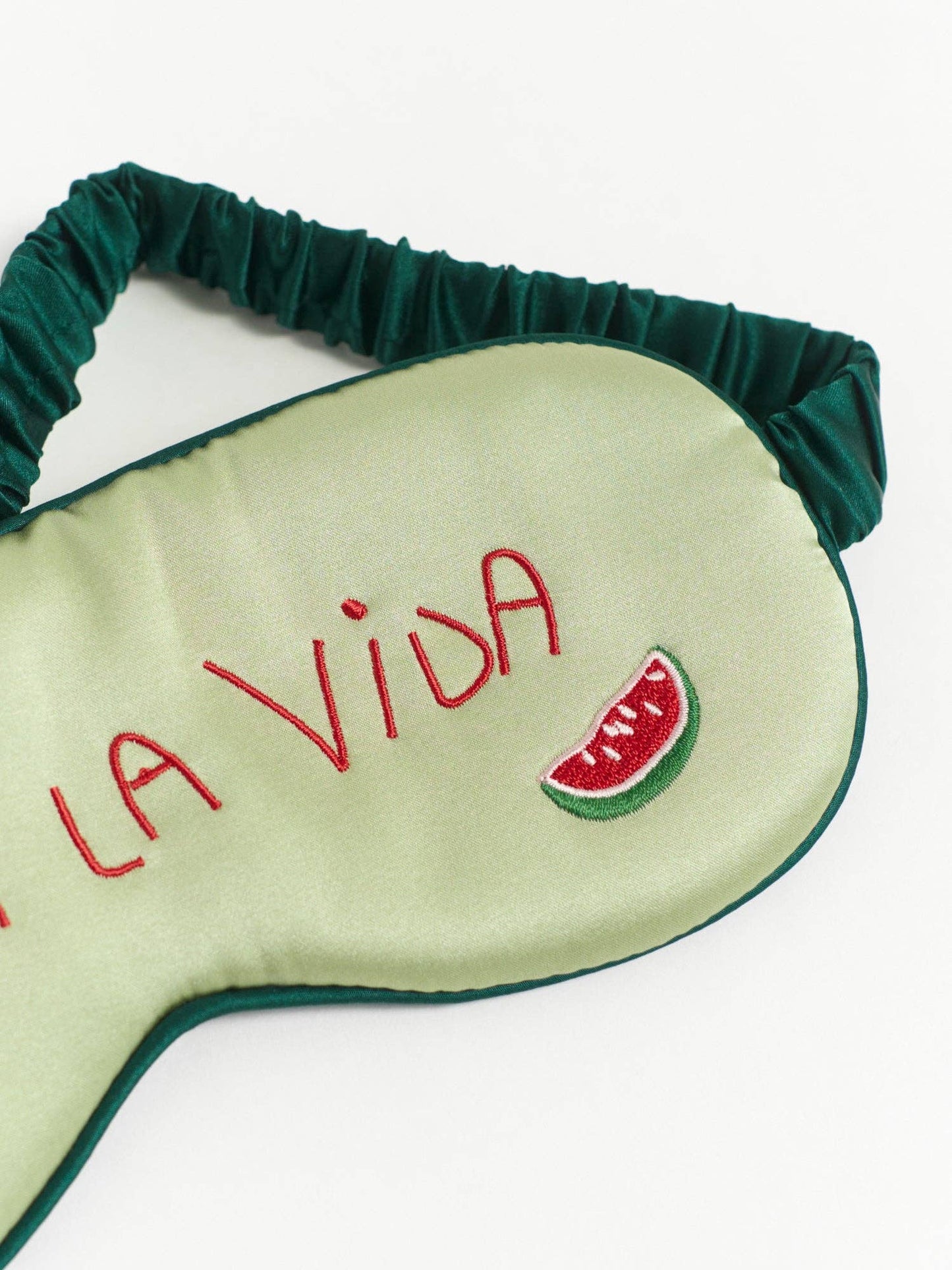 Lost Pattern NYC - Viva La Vida Silk Sleep Eye Mask, Green