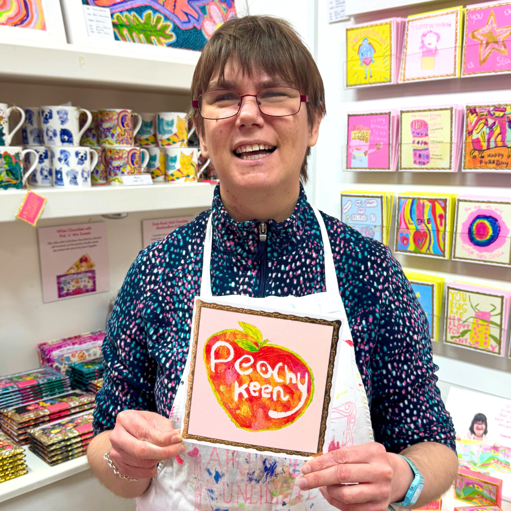 Arthouse Umlimited - Peachy Keen, Greetings Card