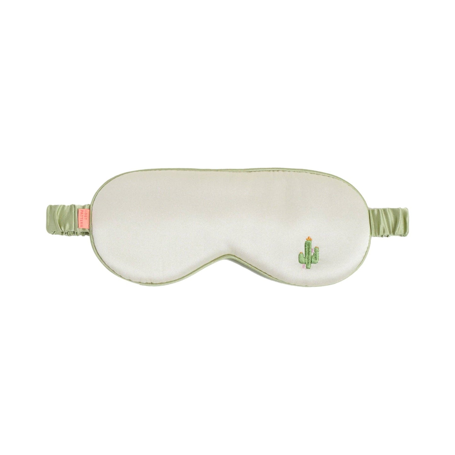 Lost Pattern NYC - Cactus Silk Sleep Eye Mask, Beige