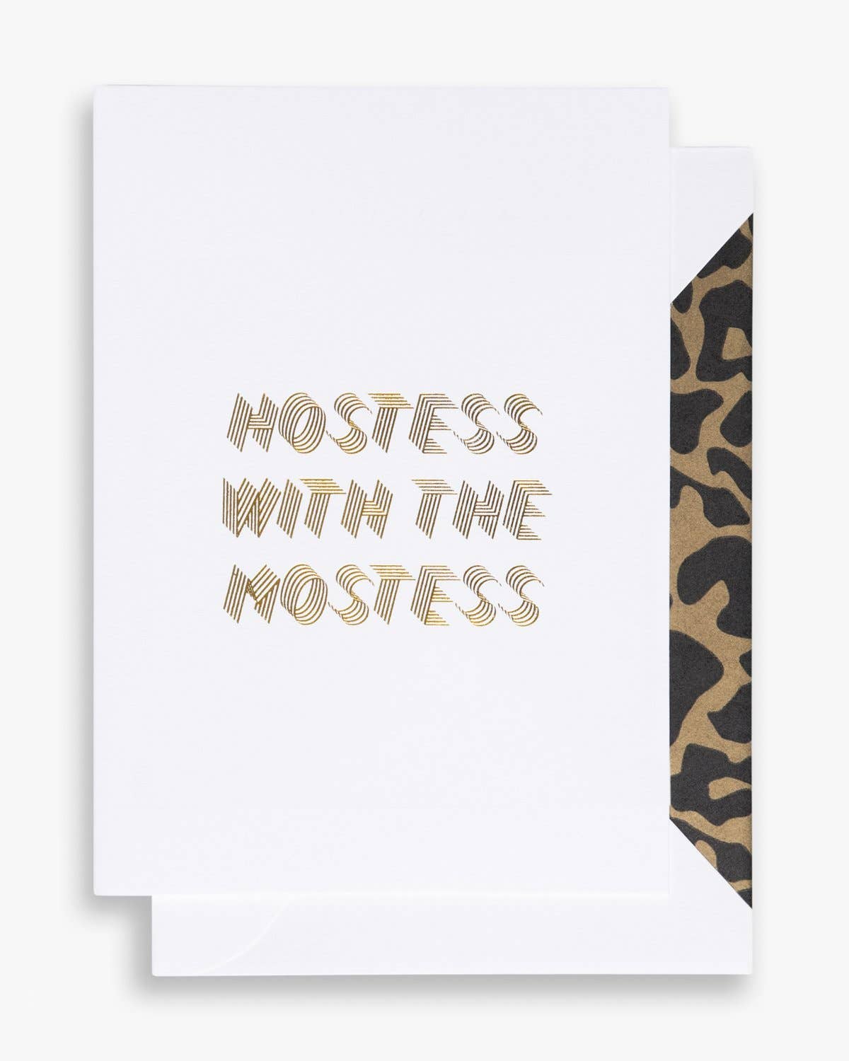 Cardsome - Hostess with the mostess, white GREETING CARD A6
