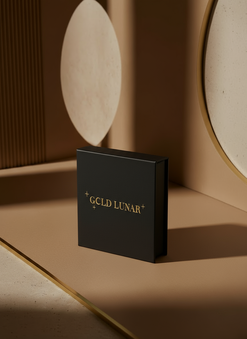 Gold Lunar - Slim Molten Cuff