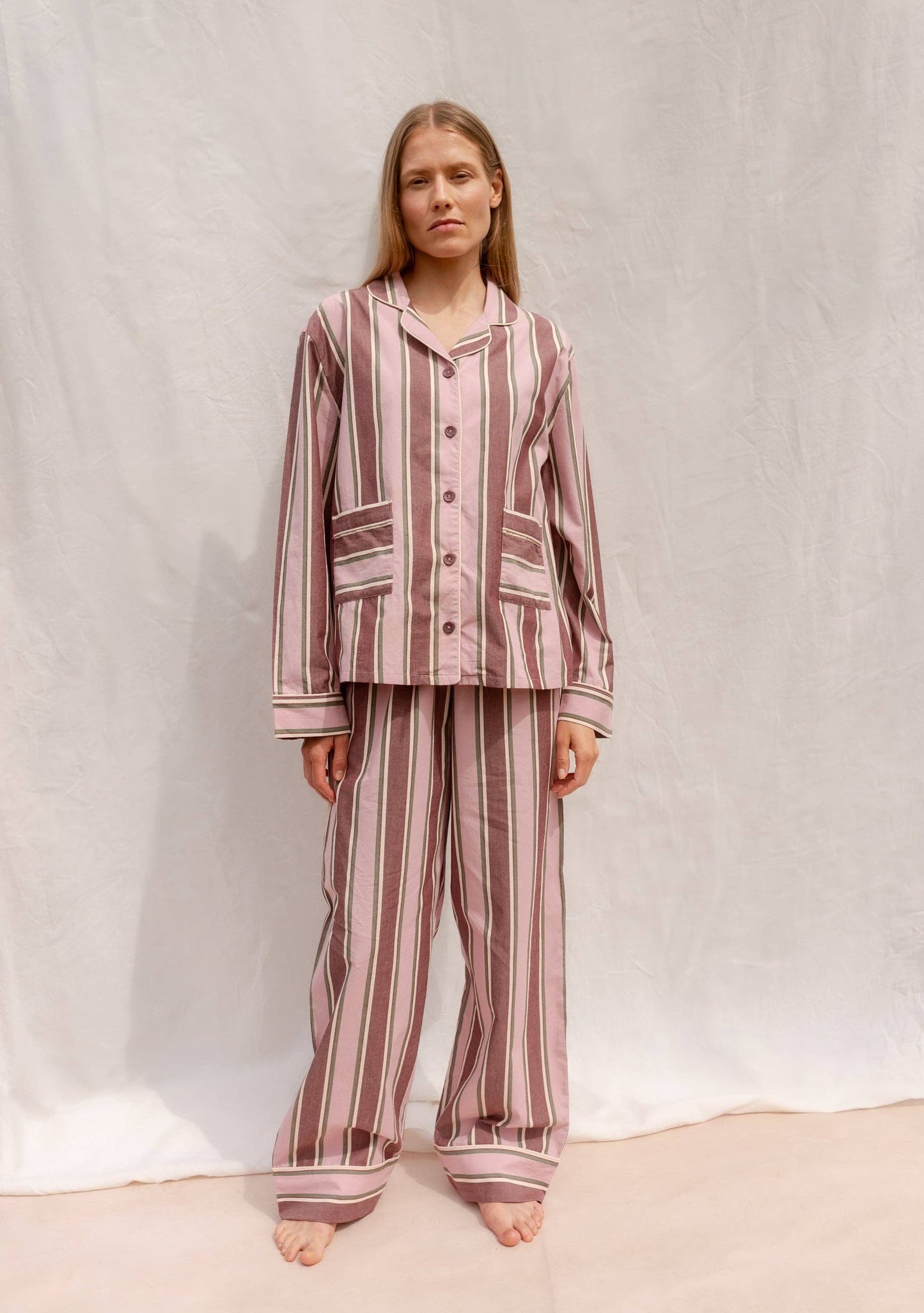 TBCo - Cotton Pyjamas, Pink Stripe