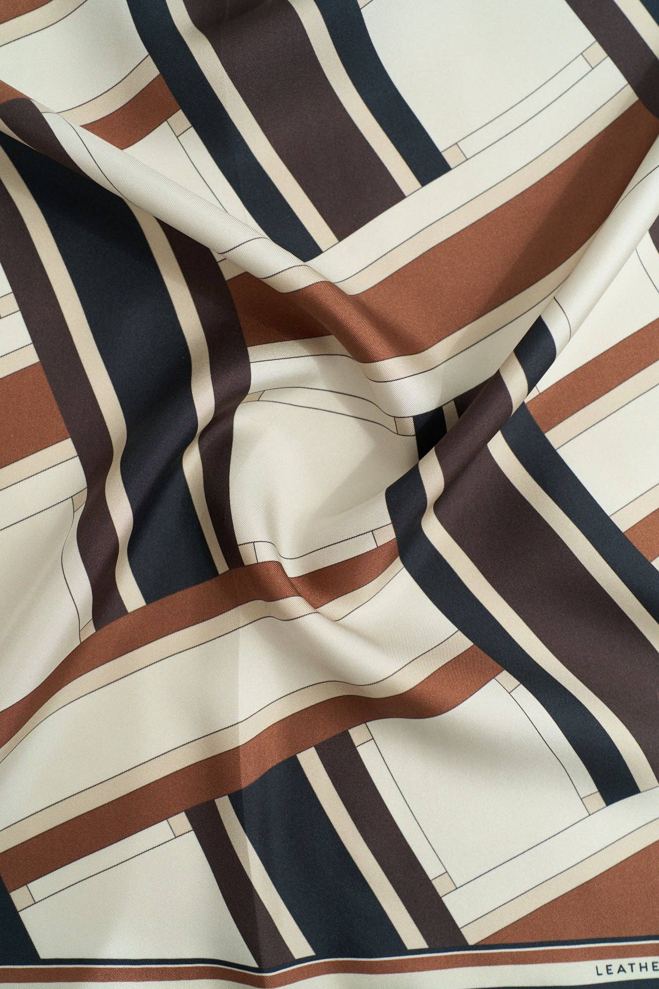 Lost Pattern NYC x Leatherology Silk Square Scarf