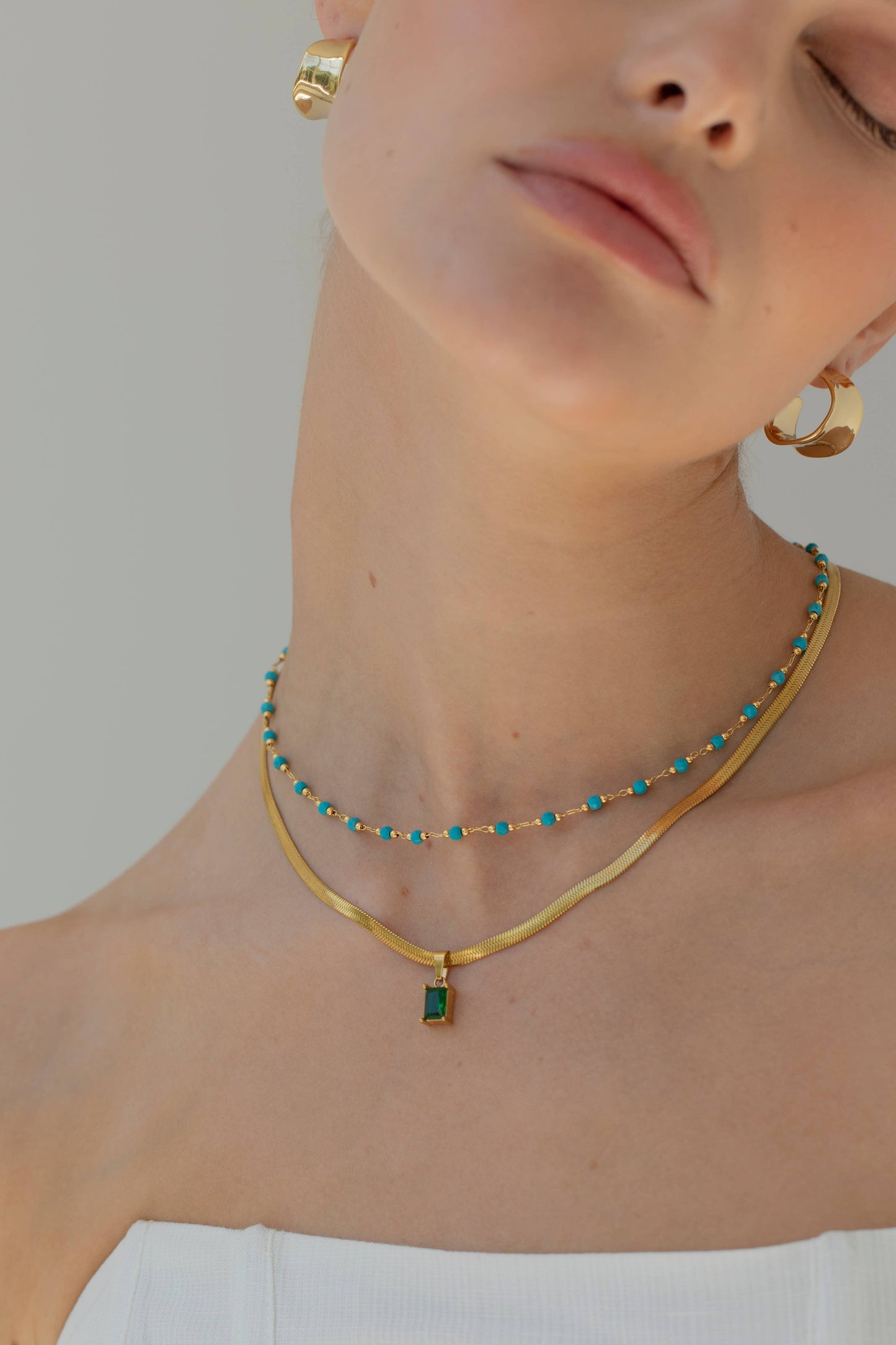 Arctic Fox & Co. - Gold Irregular Molten Hoop Earrings - Eos