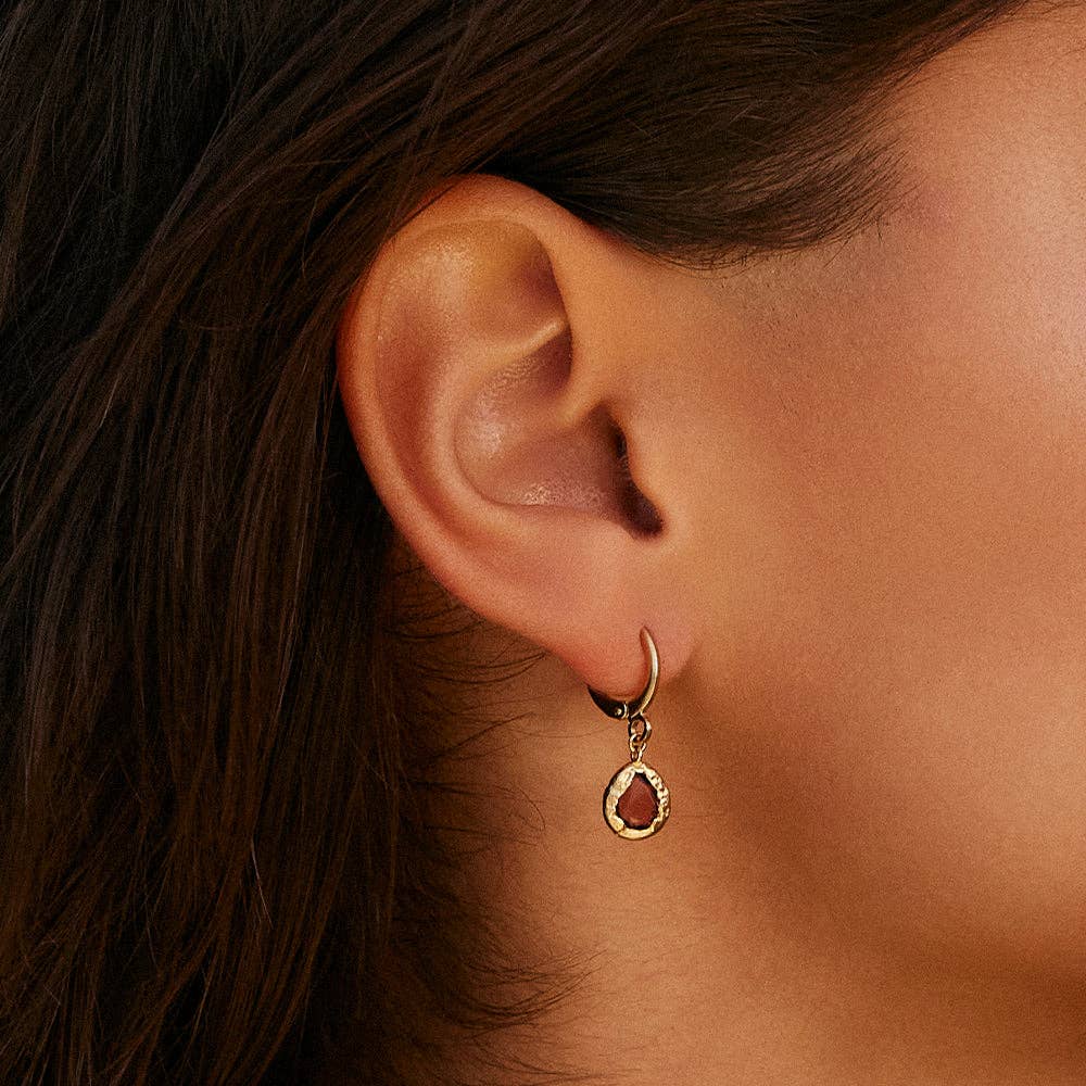 Agapée Jewelry - Lysia Rosewood Earrings, Gold