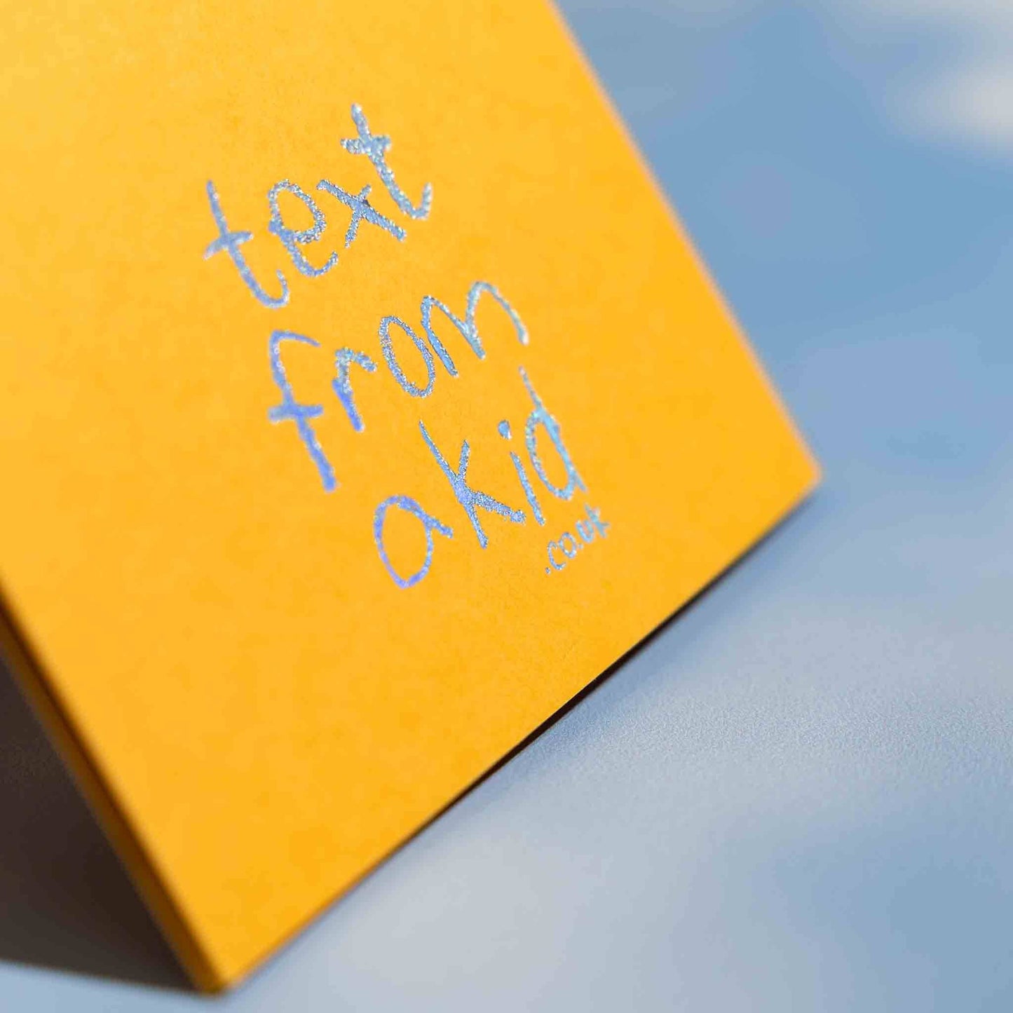 Text from a Friend, Hand Foiled Card - Wow!