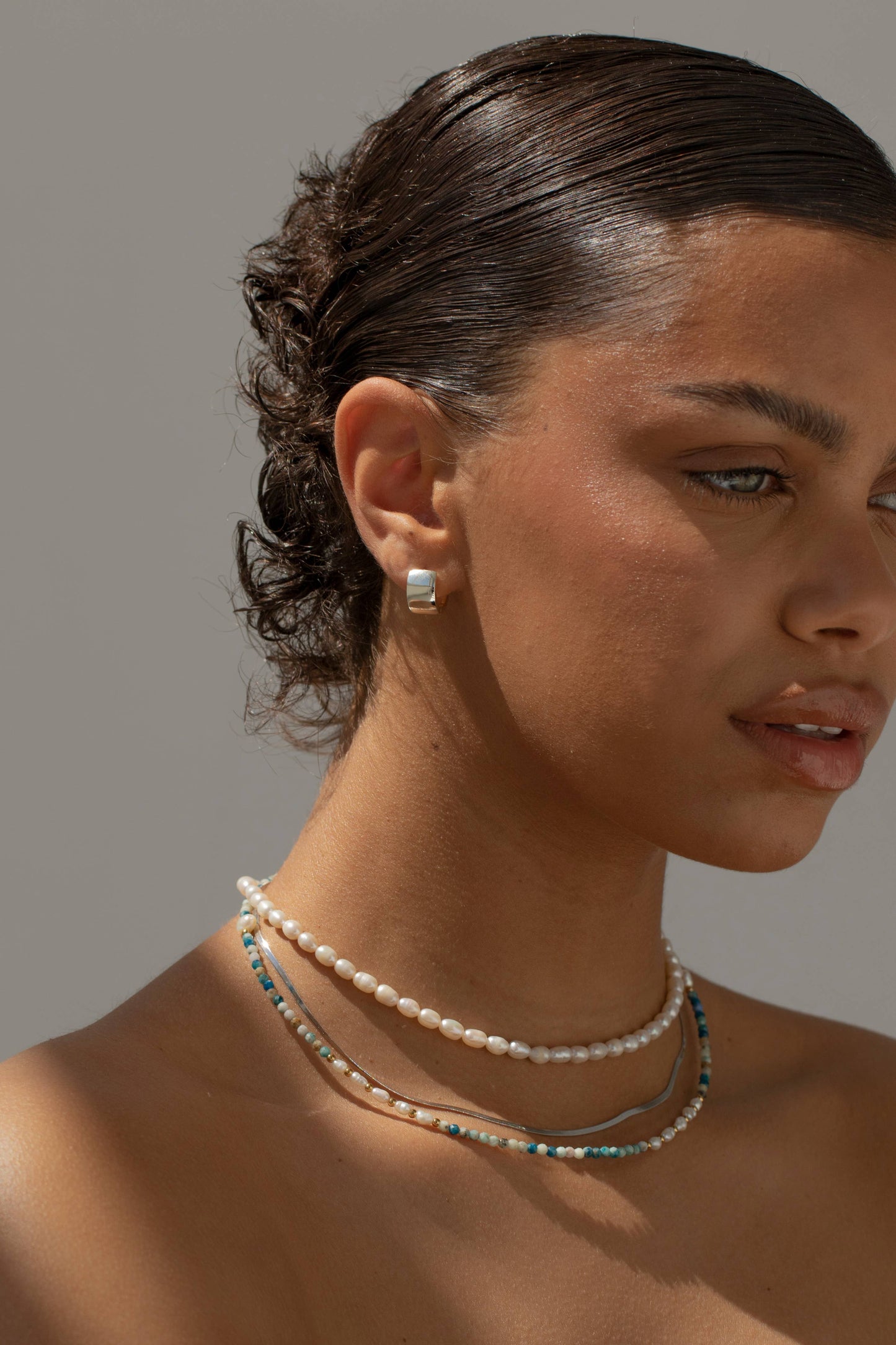 Arctic Fox & Co - ZOE - Easy Everyday Hoop Earrings Silver