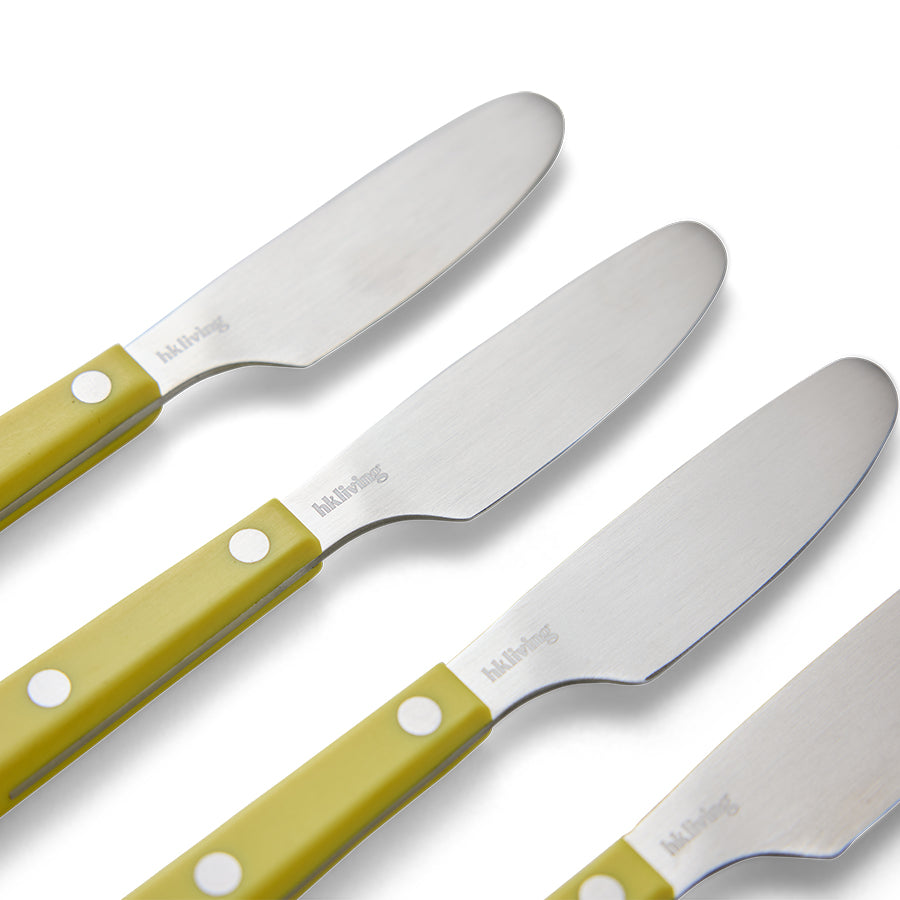 HKLIVING: 70'S Cutlery, Butter Knives - Lemon