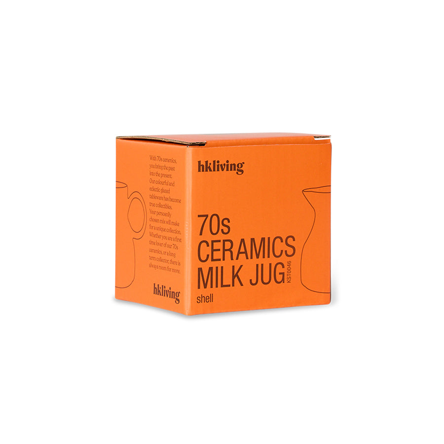 HKLIVING - 70s Ceramics: Milk Jug, Shell