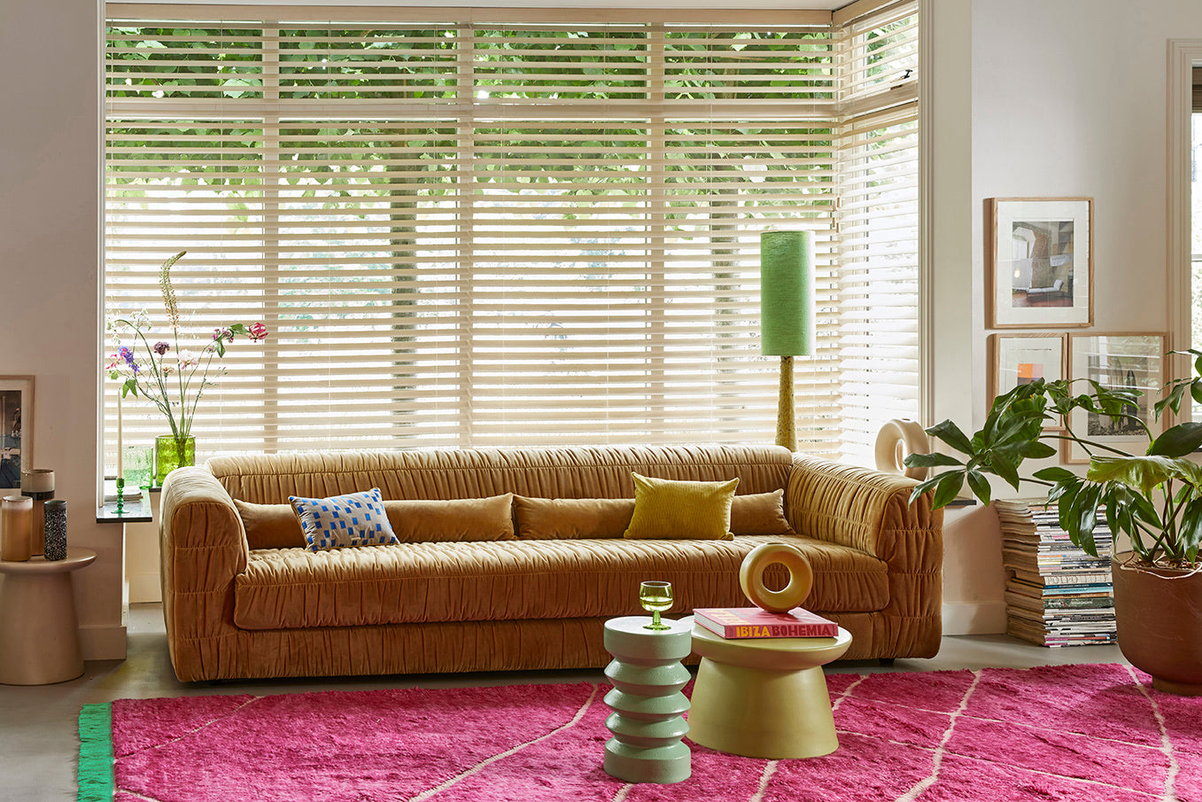 HKLIVING - Earthenware Side Table XL, Green