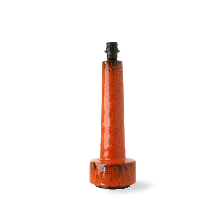 HKLIVING - Retro stoneware lamp base, red