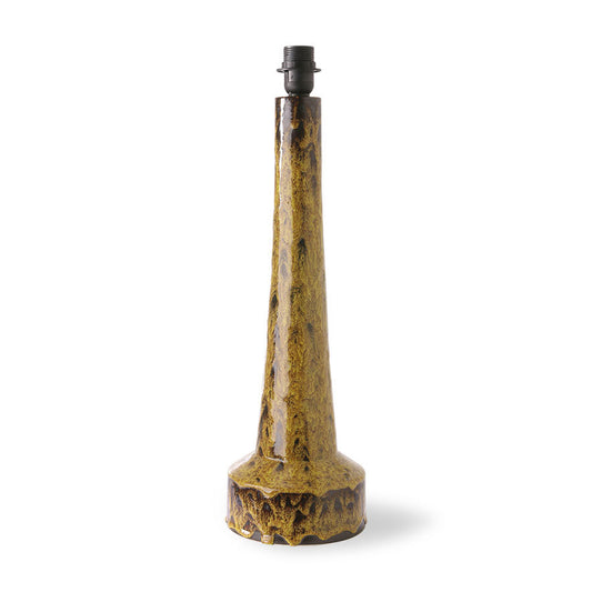 HKLIVING - Retro Stoneware Lamp Base, Mustard