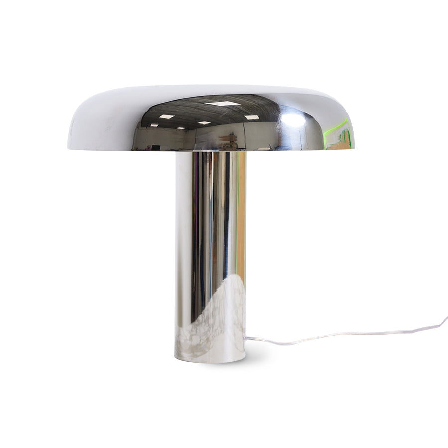 HKLIVING - Mushroom Table Lamp, Chrome
