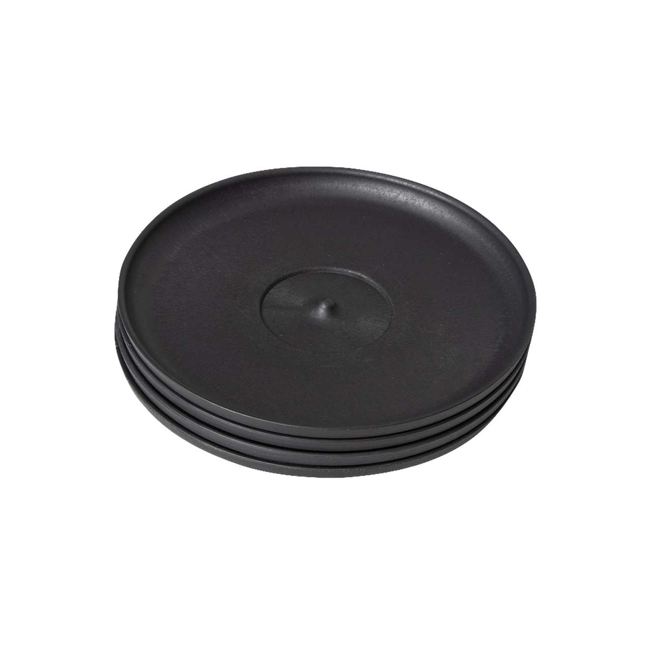 HuskeeCup Classic Saucer (4-Pack) - Charcoal