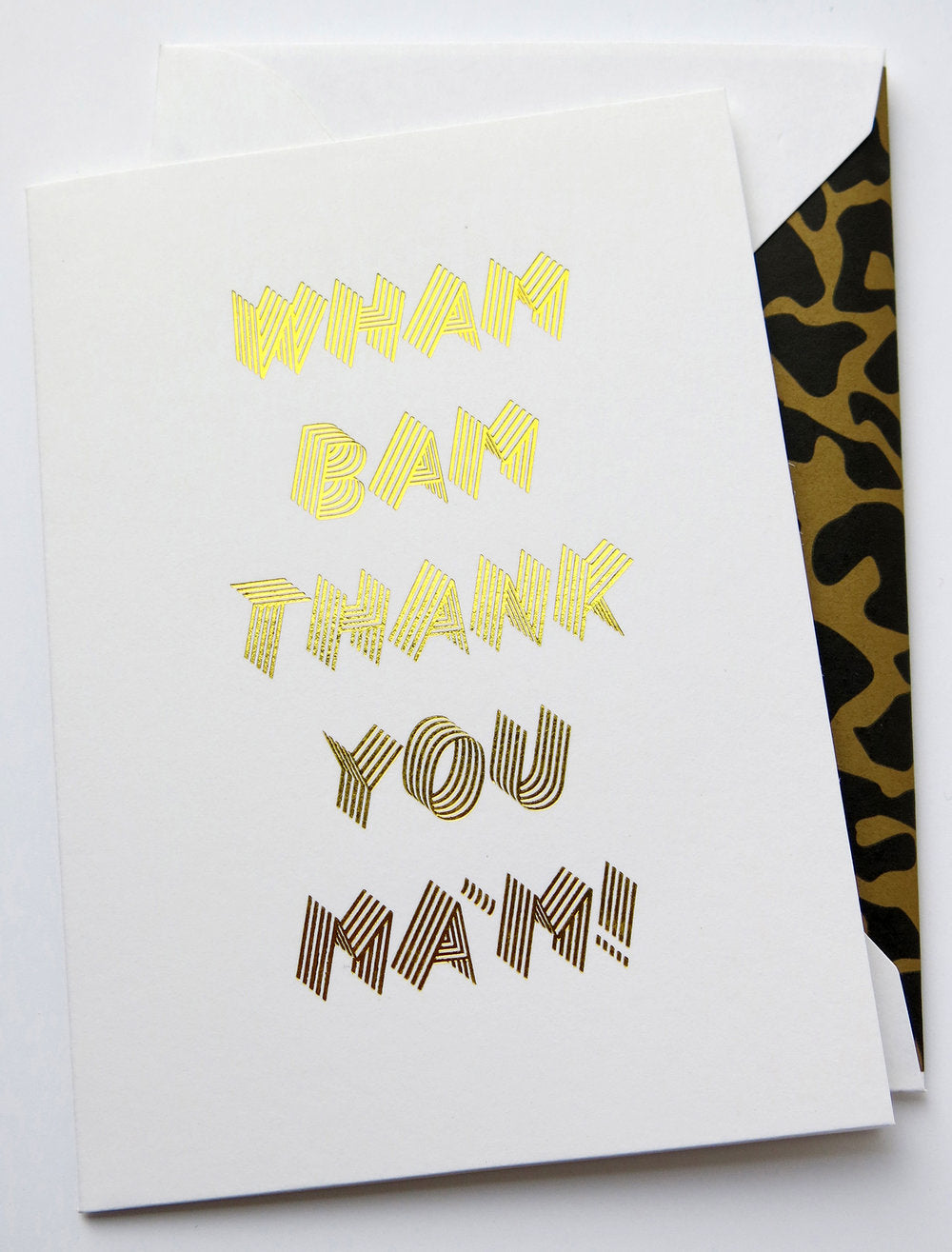 Cardsome Wham Bam Thankyou Mam A6 Card
