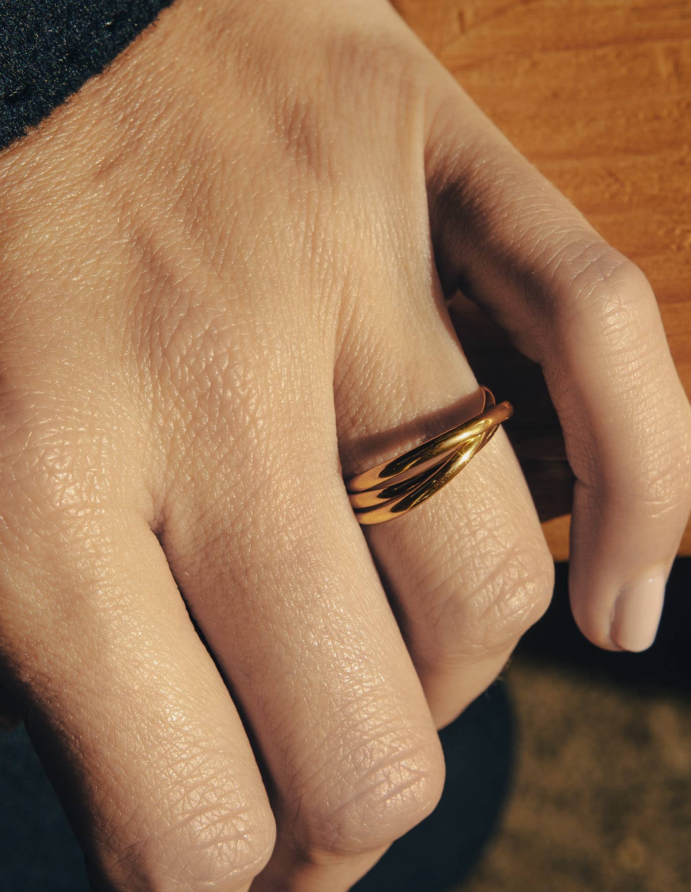 Nordic Muse - Gold Entwine Ring