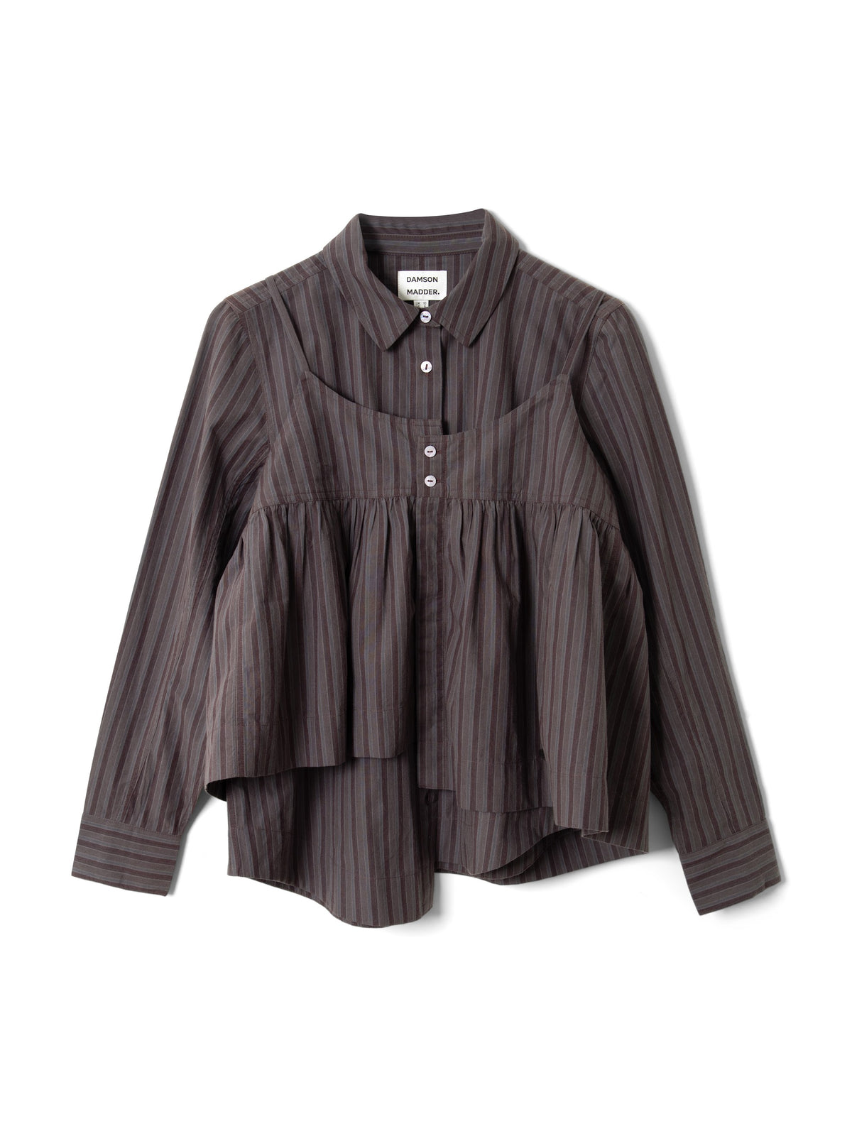 Damson Madder - Indie Double Layer Shirt with Cami, Merlot