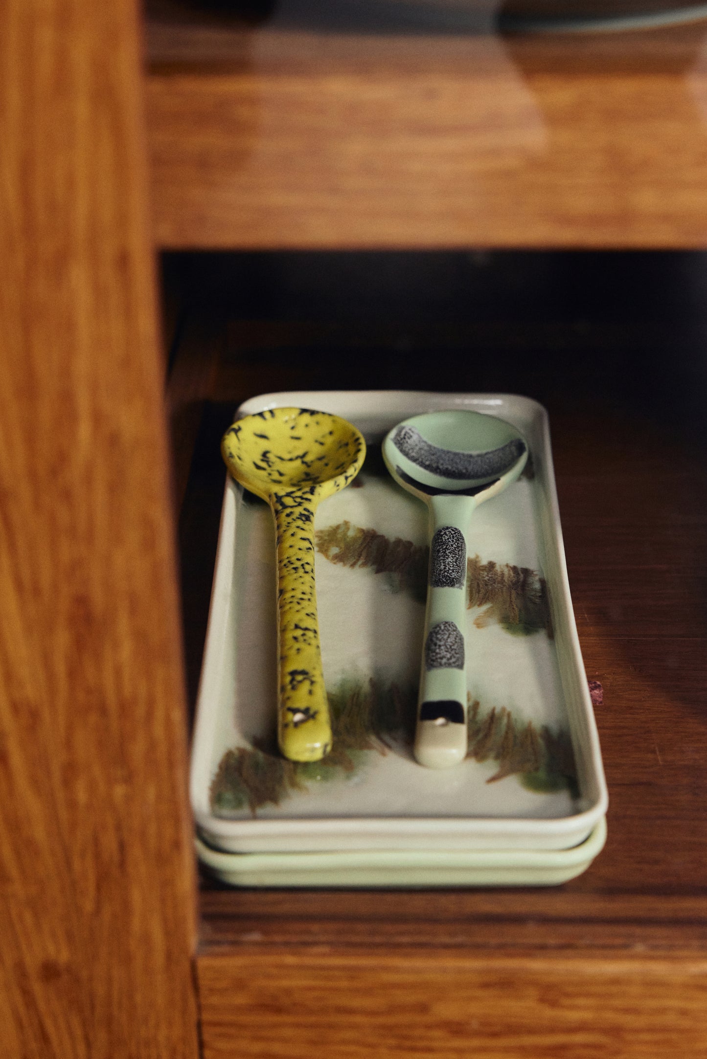 HKLIVING - 70s Ceramics: Serving Spoons, Mines (set of 2)