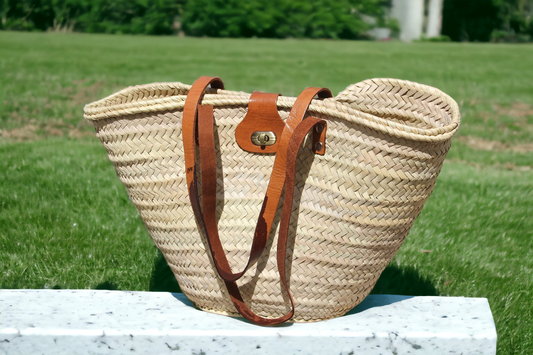 Marrakesh Living - Straw Basket with Buckle