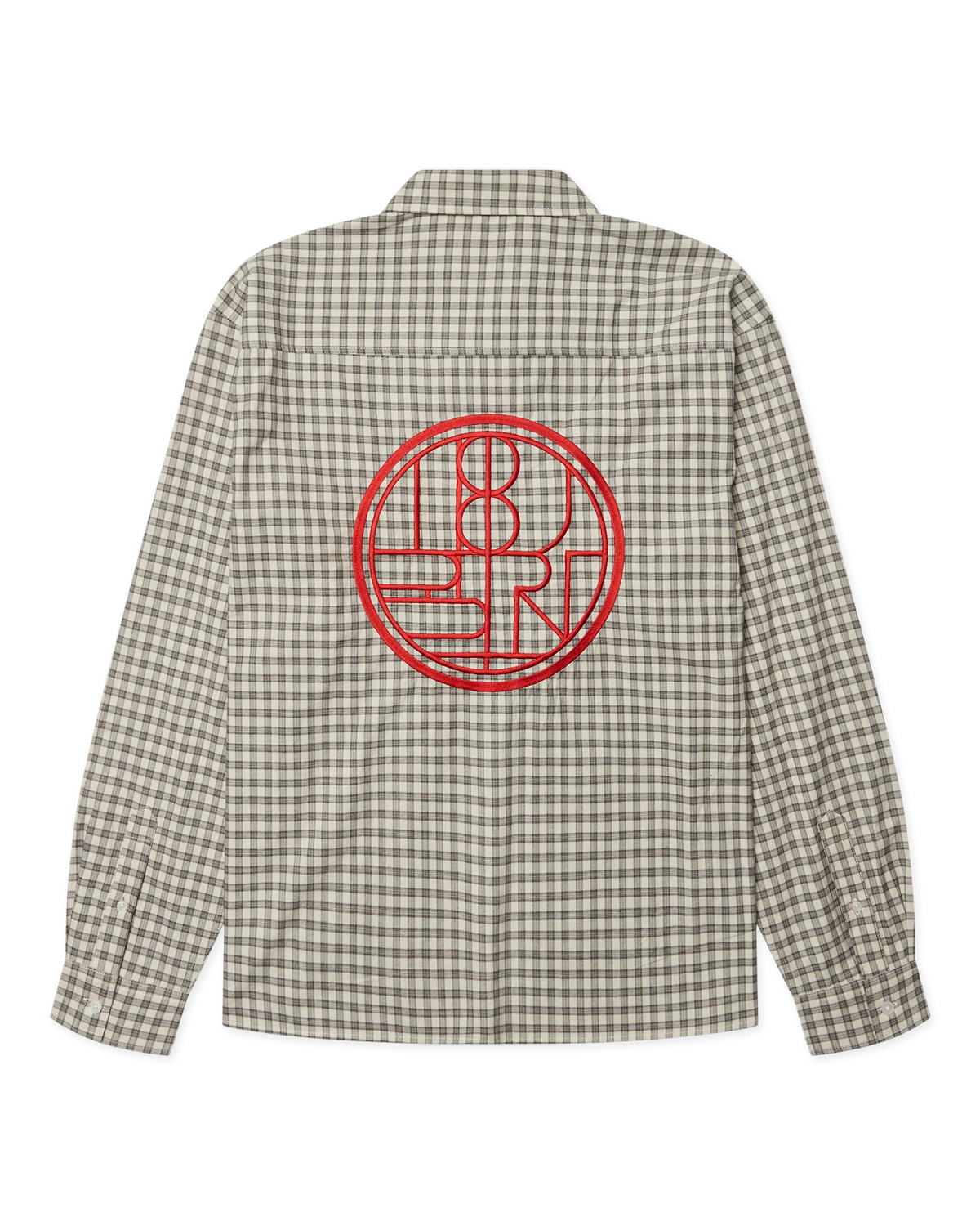 WOODBIRD - Buzo Embroidered Check Shirt, Off White