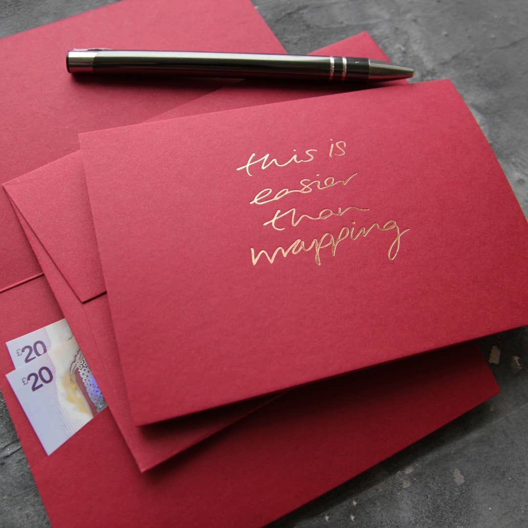 This Is Easier Than Wrapping - Cash Card (Scarlet)
