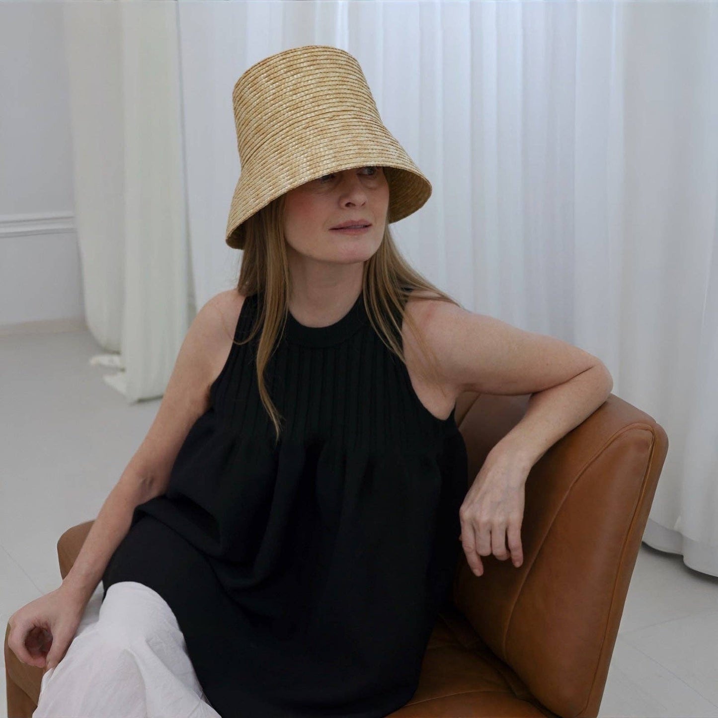 London Atelier - Raffia Lamp Bucket Hat