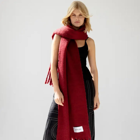 Arctic Fox & Co - The Reykjavik Scarf, Burgundy