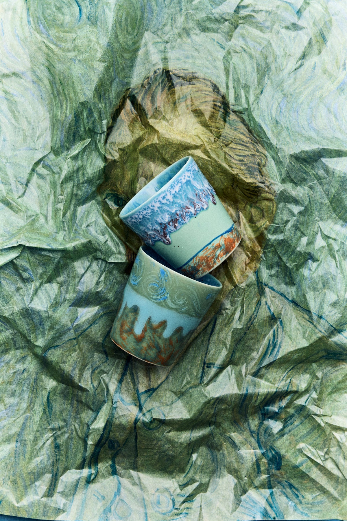 HKLIVING - 70s ceramics: Van Gogh Coffee Mugs, Self Portrait