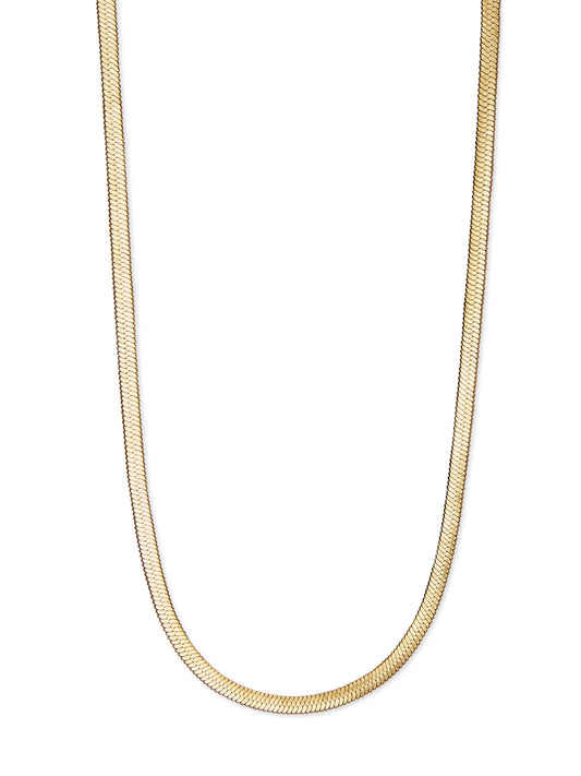 Nordic Muse -  Gold Snake Chain Choker Necklace
