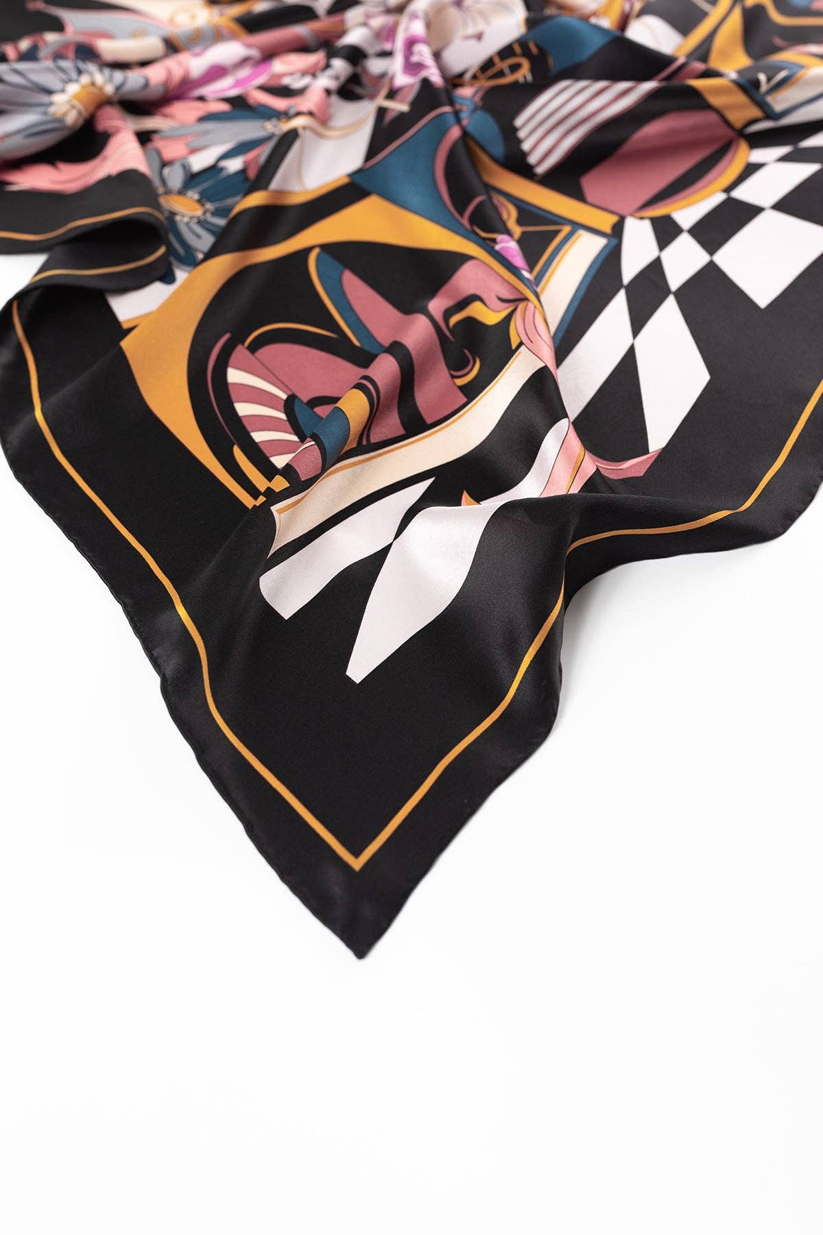 Lost Pattern NYC - Vintage Blooms  Large Silk Square Scarf